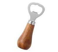 Apribottiglie di birra | Apribottiglie di birra con manico in legno | Apribottiglie di birra di qualità Barman per vino e birra, perfetto per matrimoni, bar e cucine.