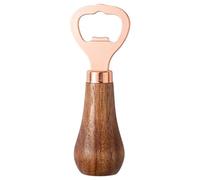 Apribottiglie di birra | Apribottiglie di birra con manico in legno | Apribottiglie di birra di qualità Barman per vino e birra, perfetto per matrimoni, bar e cucine.