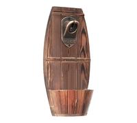 Apribottiglie di birra - Apriscatole in legno vintage montato a parete, barile da bar rustico, robusto accessorio per la casa, il pub, le feste, gli amanti, le grotte degli uomini, le bevande, le