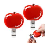 Apribottiglie di birra, strumento decorativo a forma di frutta, 15,2 cm, manuale per rimuovere il coperchio con impugnatura facile, apribottiglie in acciaio con design divertente, funzione