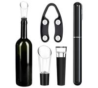 Apribottiglie di vino - Apribottiglie portatile da viaggio, con pompa ad aria compressa | accessorio sommergibile, pompa per vuoto con vino facile per bar, cucina, separatore