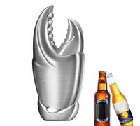 Apribottiglie in acciaio | Gadget da cucina a forma di artiglio di granchio, apribottiglie manuale in acciaio, per bevande, vino, succo, cucina, bar, ristorante, feste, campeggio