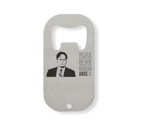 Apribottiglie in acciaio inox con scritta "Don't get me start", colore: