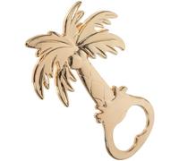 Apribottiglie in Lega di Zinco Oro a Forma di Palma | Uso Manuale Semplice, Superficie Liscia senza Sbavature, per Tappi Metallici e Feste in Spiaggia