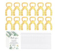 Apribottiglie in metallo, set da 12 in metallo, riutilizzabile, apribottiglie a ferro di cavallo, vintage, per vino, per cucina, bar, matrimoni, festival, feste di inaugurazione