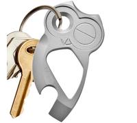 Apribottiglie in titanio, apribottiglie a forma di gufo, piccolo apribottiglie in titanio, portachiavi portatile, apribottiglie multifunzione creativo da uomo