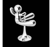 APRIBOTTIGLIE LEVATAPPI IN ALLUMINIO CROMATO DI DESIGN