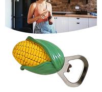 Apribottiglie Magnetico a Forma di Mais Carota Cartone Animato Frigorifero Apribottiglie per Birra Apriscatole a Leva in Acciaio Inossidabile per Cucina Domestica(Corn Shaped)