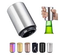 Apribottiglie magnetico a pressione, apribottiglie automatico a pressione, per birra, cola, soda e corona, accessorio da cucina, idea regalo per uomo