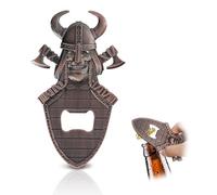 Apribottiglie magnetico, apribottiglie per vino vichingo, stile nordico vintage, regalo vichingo, per uomini, festa del papà, papà, papà, amico, compleanno, Halloween (rame)