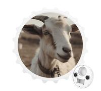 Apribottiglie magnetico per frigorifero, a forma di capra sulla collina | Forte magnete per frigorifero, decorazione per la casa, apribottiglie creativo con acchiappasogni, idea regalo per birra di