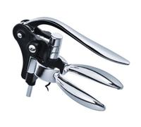 Apribottiglie manuale con leva cavatappi e tagliacapsule, tappo per vino, argento