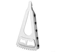 Apribottiglie manuale ergonomico e portatile in acciaio inox con impugnatura in gomma antiscivolo e meccanismo a leva per aprire coperchi e bottiglie 2 5 cm 4 cm