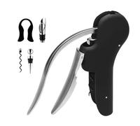Apribottiglie manuale per vino - Set per vino, 5 x Set di per server in metallo | Apribottiglie rapido a forma di cigno per la casa con taglierina, versatore per vino, bou
