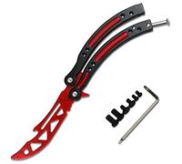 Apribottiglie multiuso a forma di farfalla, in acciaio inox, ideale come regalo per amici e familiari (rosso)