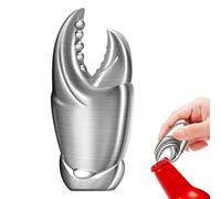 Apribottiglie per birra, a forma di artiglio di granchio, in acciaio, manuale, per bevande, vino, succhi di frutta, bar, ristoranti, feste in campeggio