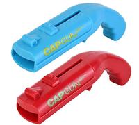 Apribottiglie per birra, apribottiglie per feste, barbecue, feste, bar, apribottiglie con famiglia, amici e amici (rosso + blu, rotondo)