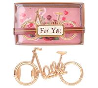 Apribottiglie per Birra, Love Bicicletta Apribottiglie Cavatappi per Birra, Personalizzato Apribottiglie Portatile per Cucina Bar Cocktail Party Cavatappi Birra per Bomboniere per Amante Mamma/Papà