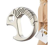 Apribottiglie per bottiglie in titanio apri bottiglia portabile con portachiavi, accessorio multifunzione per bar e ristoranti, strumento leggero e resistente per il portachiavi, ideale per il campegg