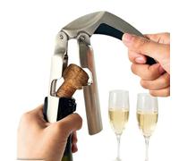Apribottiglie per champagne - Strumento professionale per in metallo, design con rilascio di pressione a leva liscia, dissigillatore per bottiglie portatile durevole | Dispositivo per la rim