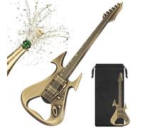 Apribottiglie per Chitarra, Apribottiglie con Sacchetto Regalo, Cavatappi Portatile, Regalo per Compleanno, Festa, Festa del Papà, Carnevale, Natale, per Uomini, Donne, Amanti della Birra, Bronzo