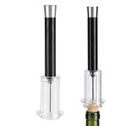 Apribottiglie per Vino, Cavatappi per Vino a Pressione d'Aria in Lega di Alluminio Funzionamento Semplice Pompa Ad Aria Apribottiglie per Rimozione Tappi Cavatappi per Feste (Nero)