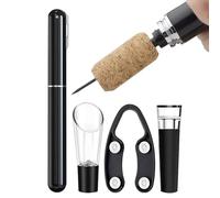 Apribottiglie per vino | Cavatappi semplice e portatile | Apribottiglie con pompa ad aria compressa per vino - per uso domestico cucina bar matrimonio ristorante appartamento celebrazioni
