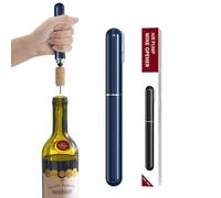 Apribottiglie per vino con pompa ad aria compressa 2 in 1 con tagliacapsule, cavatappi portatile da viaggio facile da aprire per gli amanti del vino