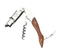 Apribottiglie professionale in acciaio inox e cavatappi per vino con tagliacapsule - Strumento da cucina essenziale per bottiglie e lattine(No leather case)