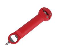 Apribottiglie Retrattile Multifunzionale, 3 in 1 Apribottiglie Retrattile Multifunzionale Funzionale in Acciaio Inossidabile Principio della Leva Scientifica per la Casa (Rosso)