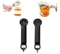 Apribottiglie retrattile multifunzionale, nuovo apribottiglie apribottiglie avvitatore tappo regolabile in acciaio inossidabile for barattoli di gelatina vino birra e altri apribottiglie ( Color : Bla