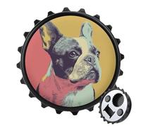 Apribottiglie rotondo a forma di cane in colori pastello, calamite per frigorifero, birra, apribottiglie magnetico, per frigorifero, cucina, ufficio