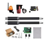 Apricancello Attuatore lineare DC Ingranaggio a vite senza fine automatico a battente for vialetto (fotocellule, lampada, pulsante, operatore GSM opzionale)(KIT P)