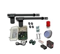 Apricancello automatico a doppia anta 220VAC for cancelli fino a 26 piedi di lunghezza 1700 libbre con rilevatore di loop Tastiera wireless opzionale Comoda apertura della porta(Kit9)