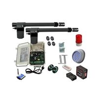 Apricancello automatico a doppia anta 220VAC for cancelli fino a 26 piedi di lunghezza 1700 libbre con rilevatore di loop Tastiera wireless opzionale Comoda apertura della porta(Kit11 3G version)