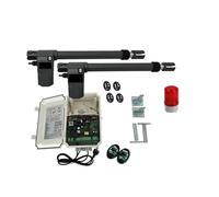 Apricancello automatico a doppia anta 220VAC for cancelli fino a 26 piedi di lunghezza 1700 libbre con rilevatore di loop Tastiera wireless opzionale Comoda apertura della porta(Kit1)