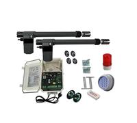 Apricancello automatico a doppia anta 220VAC for cancelli fino a 26 piedi di lunghezza 1700 libbre con rilevatore di loop Tastiera wireless opzionale Comoda apertura della porta(Kit8)