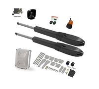 Apricancello, Batteria solare Doppio braccio Operatore elettrico for porte Battente Apri cancello Telecamera IP Telecomando Fattoria esterna Manor(KIT I)