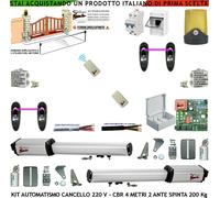 Apricancello Elettrico 4 Metri Kit CBR Completo 2 Motori 220V Cavi Differenziale