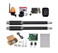 Apricancello scorrevole, Apriporta Attuatore lineare DC Ingranaggio a vite senza fine automatico a battente Tubo elettrico, luce, pulsante, operatore GSM(KIT H)