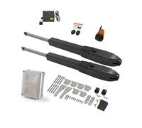 Apricancello scorrevole, Batteria solare Doppio braccio Operatore elettrico for porte Battente Apri cancello Telecamera IP Telecomando Fattoria esterna Manor(KIT E)