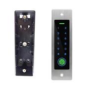 Apricancello, Tastiera di controllo accessi in metallo impermeabile con impronte digitali RFID125Khz Controller di accesso apriporta for lettore di password con design integrato(With base no tag)