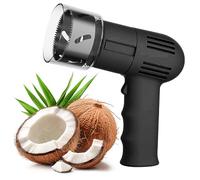 Apricocco Elettrico, Strumento Portatile Per Forare Il Cocco Con Raschiatore Per Cocco E Protezione Lama, Foro Da 6 Cm Di Diametro, Apertura Con Un Solo Pulsante, Per Negozio, Ristorante E Succ black