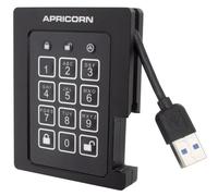 Apricorn Aegis Padlock SSD da 1 TB 256 bit, FIPS 140-2 Livello 2 convalidato Ruggedized USB 3.0 Unità portatile esterna crittografata (ASSD-3PL256-1TBF)