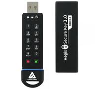 Apricorn Aegis Secure Key 3.0 unità flash USB 120 GB USB tipo A 3.2 Gen 1 [3.1 Gen 1] Nero (Aegis Secure Key USB3 120GB - **New Retail** - USB 3.0 Flash Drive 256Bit XTS Hardware Encryption - Warrant