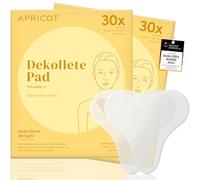 APRICOT 2 x decollete pad anti-rughe in silicone medico con vitamina C - Fino a 60 volte riutilizzabili, dermatologicamente testato, vegano e senza sperimentazione su animali - Anti rughe Pad