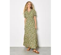 Apricot Abito lungo a balze Floreale Ditsy Apricot 42 verde