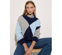 Apricot Apricot Argyle Diamond Colour Block Maglione 40 blu