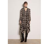 Apricot Apricot Check Crepe Midi Dress 36 Nero