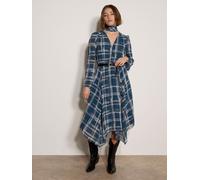 Apricot Apricot Check Crepe Midi Dress 38 blu